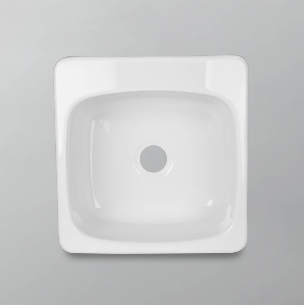 Acritec Sink - Acrylic - Classic Laundry Sink - Single Bowl - Wht -1 Hole