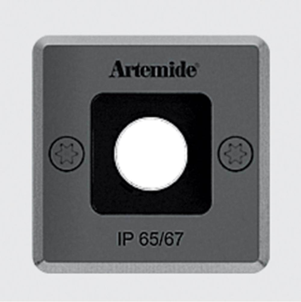 Artemide Ego 55 Downlight Square Led 1,44W 30K 14 degree Steel 24Vdc