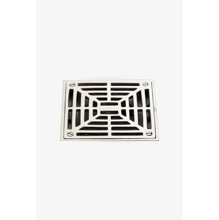 Waterworks Universal Shower Drain Cover Only for UNSD02 in Shiny Dark Nickel PVD